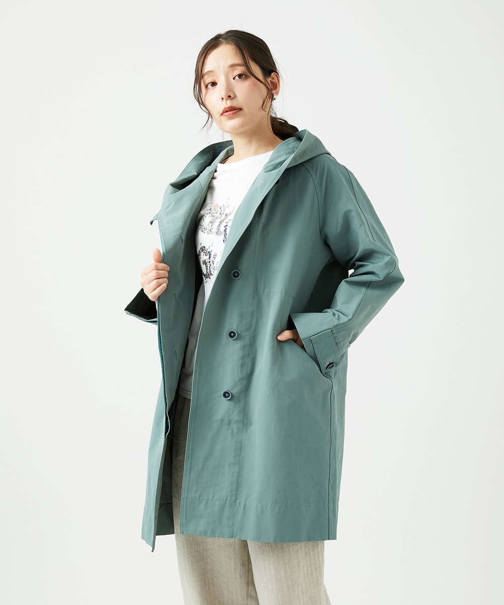 NGUEF10410 GIANNI LO GIUDICE(ジャンニ ロ ジュディチェ) グログランコート ライトグリーン