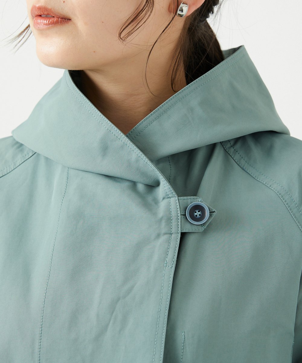 NGUEF10410 GIANNI LO GIUDICE(ジャンニ ロ ジュディチェ) グログランコート ライトグリーン