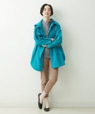 NGUET05390 GIANNI LO GIUDICE(ジャンニ ロ ジュディチェ) ハイストレッチナイロンコート ブルー