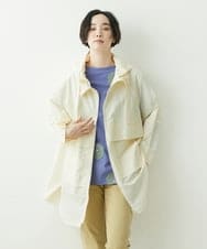 NGUET05390 GIANNI LO GIUDICE(ジャンニ ロ ジュディチェ) ハイストレッチナイロンコート アイボリー