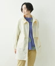 NGUET05390 GIANNI LO GIUDICE(ジャンニ ロ ジュディチェ) ハイストレッチナイロンコート アイボリー