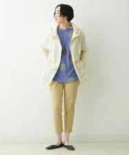 NGUET05390 GIANNI LO GIUDICE(ジャンニ ロ ジュディチェ) ハイストレッチナイロンコート アイボリー