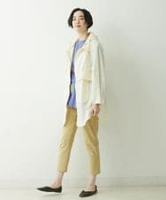 NGUET05390 GIANNI LO GIUDICE(ジャンニ ロ ジュディチェ) ハイストレッチナイロンコート アイボリー