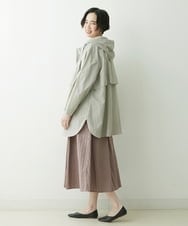 NGUET05390 GIANNI LO GIUDICE(ジャンニ ロ ジュディチェ) ハイストレッチナイロンコート ライトグレー