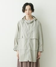NGUET05390 GIANNI LO GIUDICE(ジャンニ ロ ジュディチェ) ハイストレッチナイロンコート ライトグレー