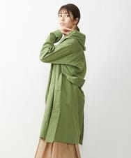 NGUET22360 GIANNI LO GIUDICE(ジャンニ ロ ジュディチェ) [洗える]ヴィスコットンタイプライターコート グリーン
