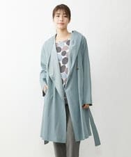NGUET22360 GIANNI LO GIUDICE(ジャンニ ロ ジュディチェ) [洗える]ヴィスコットンタイプライターコート ライトブルー