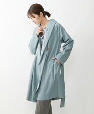 NGUET22360 GIANNI LO GIUDICE(ジャンニ ロ ジュディチェ) [洗える]ヴィスコットンタイプライターコート ライトブルー