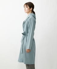 NGUET22360 GIANNI LO GIUDICE(ジャンニ ロ ジュディチェ) [洗える]ヴィスコットンタイプライターコート ライトブルー