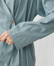 NGUET22360 GIANNI LO GIUDICE(ジャンニ ロ ジュディチェ) [洗える]ヴィスコットンタイプライターコート ライトブルー
