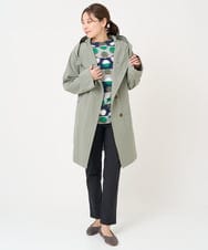 NGUEX21490 GIANNI LO GIUDICE(ジャンニ ロ ジュディチェ) テトロンストレッチバイカラーコート カーキ