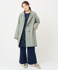 NGUEX21490 GIANNI LO GIUDICE(ジャンニ ロ ジュディチェ) テトロンストレッチバイカラーコート カーキ