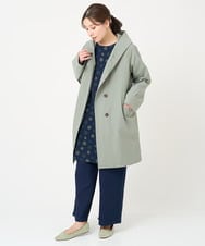 NGUEX21490 GIANNI LO GIUDICE(ジャンニ ロ ジュディチェ) テトロンストレッチバイカラーコート カーキ