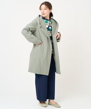 NGUEX21490 GIANNI LO GIUDICE(ジャンニ ロ ジュディチェ) テトロンストレッチバイカラーコート カーキ