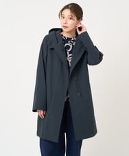 NGUEX21490 GIANNI LO GIUDICE(ジャンニ ロ ジュディチェ) テトロンストレッチバイカラーコート ネイビー