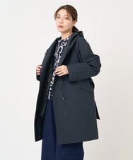 NGUEX21490 GIANNI LO GIUDICE(ジャンニ ロ ジュディチェ) テトロンストレッチバイカラーコート ネイビー
