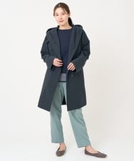 NGUEX21490 GIANNI LO GIUDICE(ジャンニ ロ ジュディチェ) テトロンストレッチバイカラーコート ネイビー