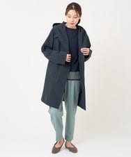 NGUEX21490 GIANNI LO GIUDICE(ジャンニ ロ ジュディチェ) テトロンストレッチバイカラーコート ネイビー
