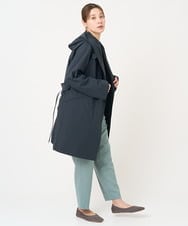 NGUEX21490 GIANNI LO GIUDICE(ジャンニ ロ ジュディチェ) テトロンストレッチバイカラーコート ネイビー