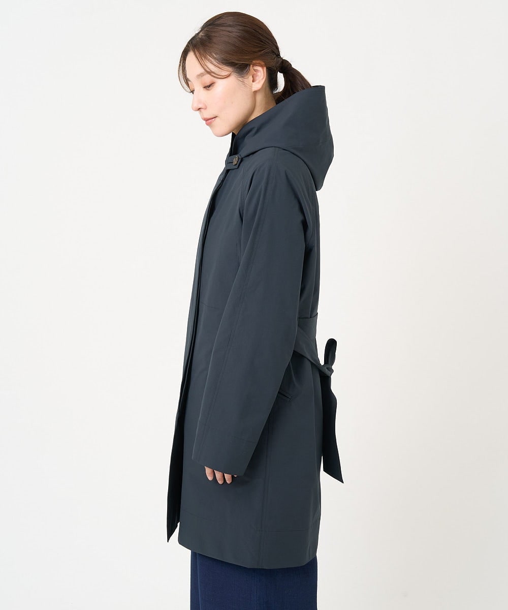 NGUEX21490 GIANNI LO GIUDICE(ジャンニ ロ ジュディチェ) テトロンストレッチバイカラーコート ネイビー