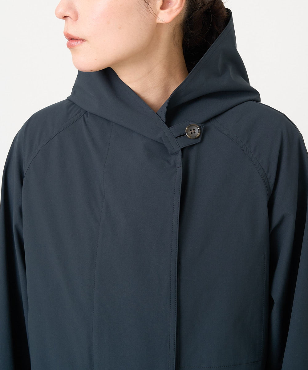 NGUEX21490 GIANNI LO GIUDICE(ジャンニ ロ ジュディチェ) テトロンストレッチバイカラーコート ネイビー