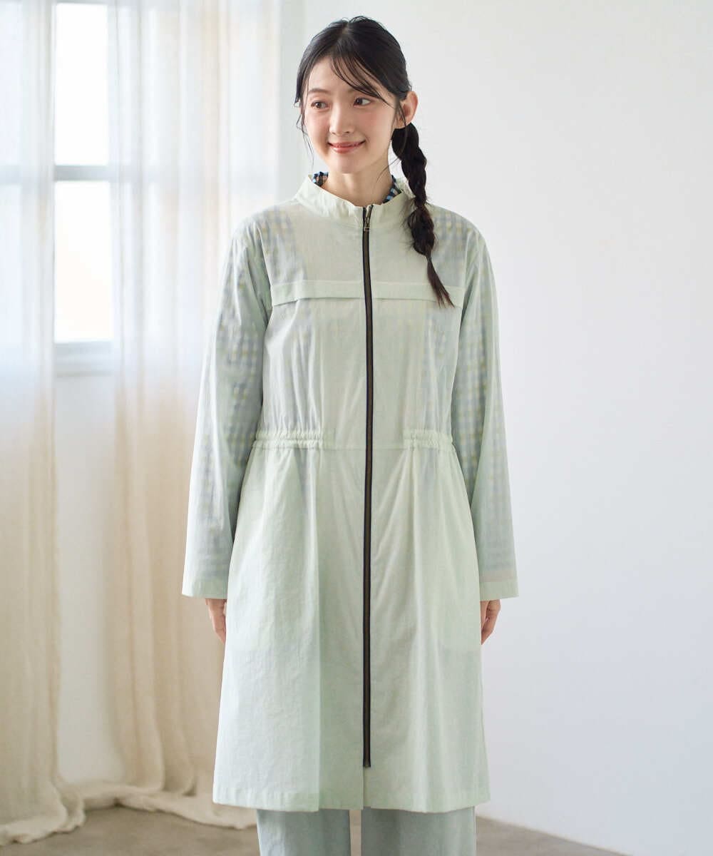 NGUGF37450 GIANNI LO GIUDICE(ジャンニ ロ ジュディチェ) [洗える]ナイロンストレッチタフタコート ミントグリーン