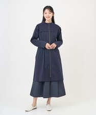 NGUGF37450 GIANNI LO GIUDICE(ジャンニ ロ ジュディチェ) [洗える]ナイロンストレッチタフタコート ネイビー