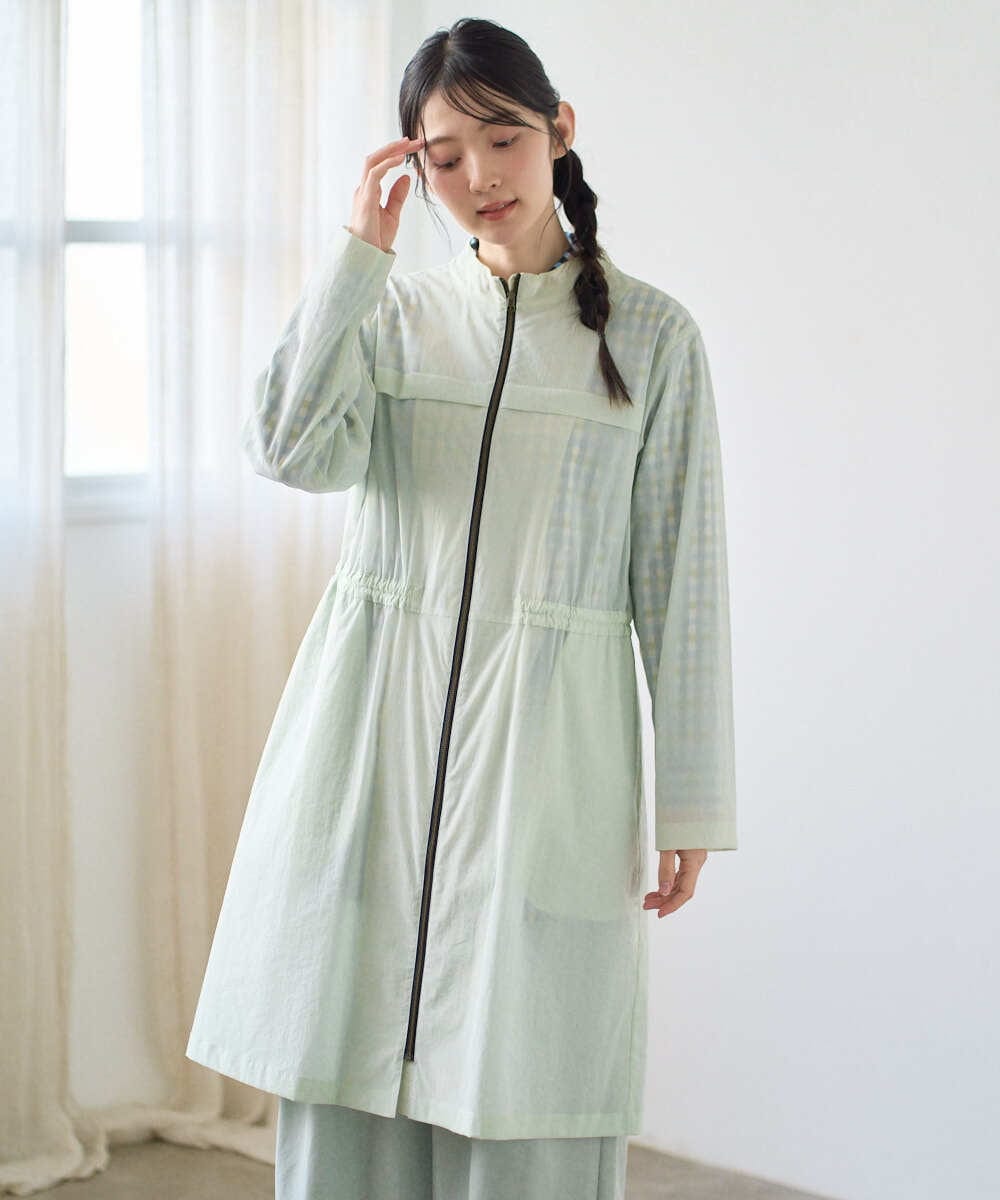 NGUGF37450 GIANNI LO GIUDICE(ジャンニ ロ ジュディチェ) [洗える]ナイロンストレッチタフタコート ネイビー