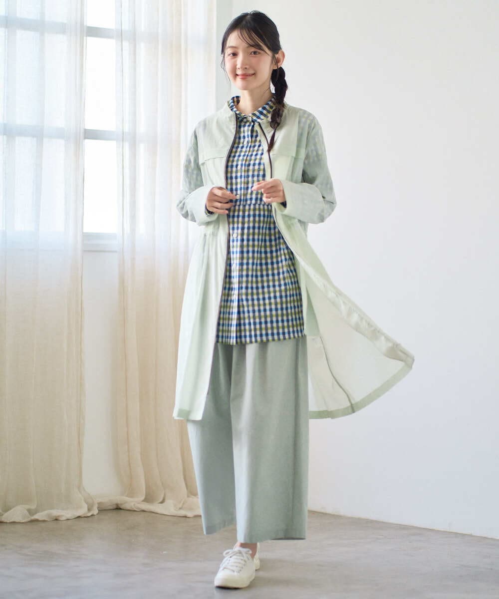 NGUGF37450 GIANNI LO GIUDICE(ジャンニ ロ ジュディチェ) [洗える]ナイロンストレッチタフタコート ネイビー