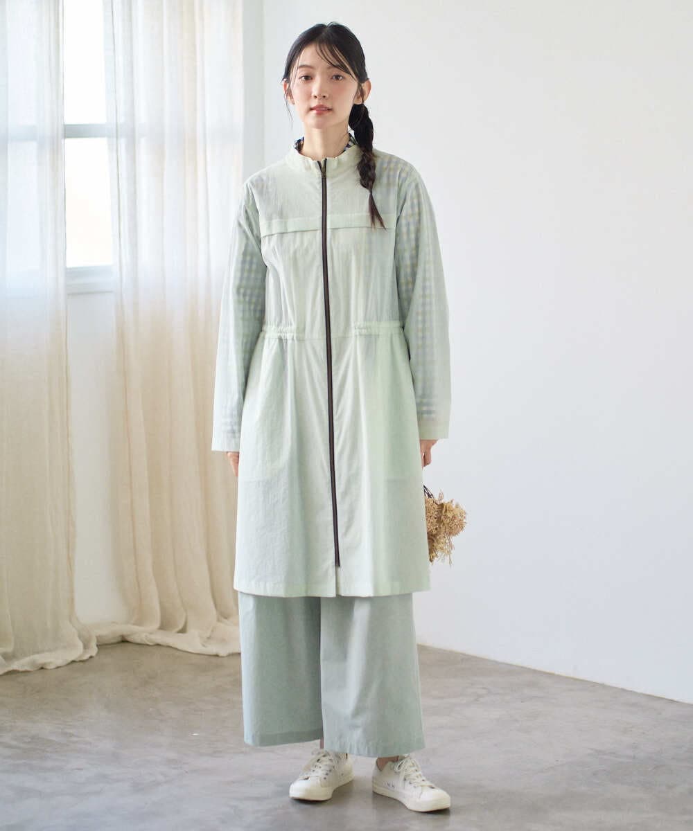 NGUGF37450 GIANNI LO GIUDICE(ジャンニ ロ ジュディチェ) [洗える]ナイロンストレッチタフタコート ネイビー