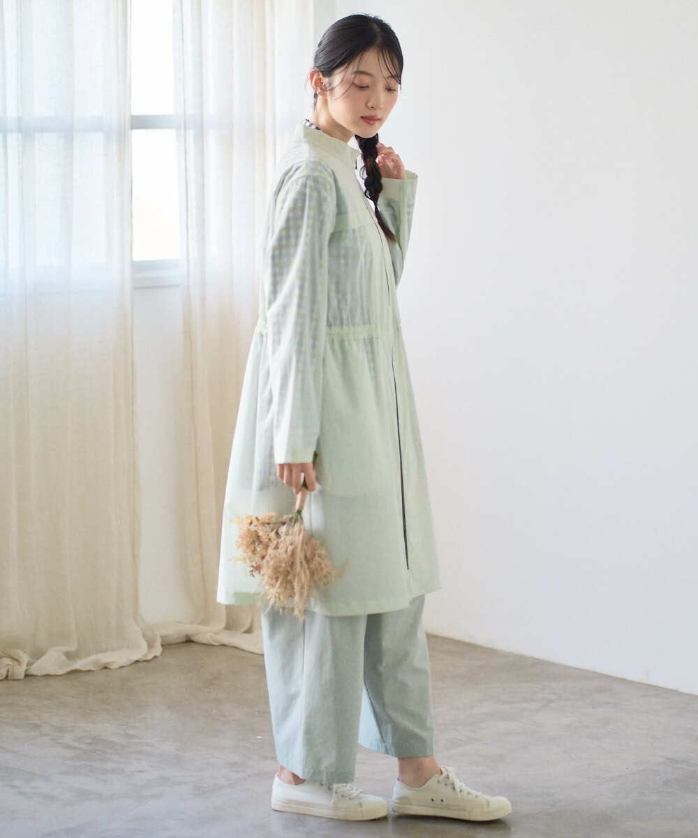 NGUGF37450 GIANNI LO GIUDICE(ジャンニ ロ ジュディチェ) [洗える]ナイロンストレッチタフタコート ネイビー