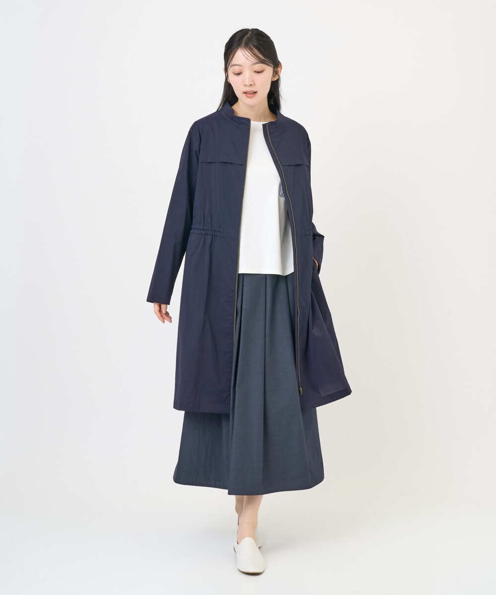 NGUGF37450 GIANNI LO GIUDICE(ジャンニ ロ ジュディチェ) [洗える]ナイロンストレッチタフタコート ネイビー