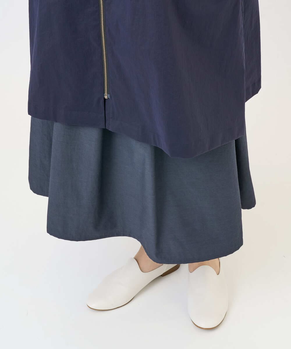 NGUGF37450 GIANNI LO GIUDICE(ジャンニ ロ ジュディチェ) [洗える]ナイロンストレッチタフタコート ネイビー