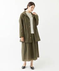 NGUJS01490 GIANNI LO GIUDICE(ジャンニ ロ ジュディチェ) [日本製]ペーパークロスナイロンコート カーキ