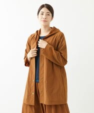 NGUJS01490 GIANNI LO GIUDICE(ジャンニ ロ ジュディチェ) [日本製]ペーパークロスナイロンコート オレンジブラウン
