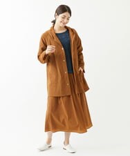 NGUJS01490 GIANNI LO GIUDICE(ジャンニ ロ ジュディチェ) [日本製]ペーパークロスナイロンコート オレンジブラウン