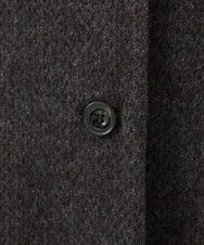 NGVAB23900 GIANNI LO GIUDICE(ジャンニ ロ ジュディチェ) [日本製]ITALYミックスウールツイードロングコート ダークブラウン