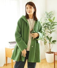 NGVAE32590 GIANNI LO GIUDICE(ジャンニ ロ ジュディチェ) ウールモッサフーディーコート グリーン