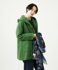NGVAE32590 GIANNI LO GIUDICE(ジャンニ ロ ジュディチェ) ウールモッサフーディーコート グリーン