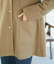 NGVAE32590 GIANNI LO GIUDICE(ジャンニ ロ ジュディチェ) ウールモッサフーディーコート ベージュ