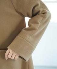 NGVAE32590 GIANNI LO GIUDICE(ジャンニ ロ ジュディチェ) ウールモッサフーディーコート ベージュ