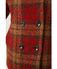 NGVAE33690 GIANNI LO GIUDICE(ジャンニ ロ ジュディチェ) [日本製]ループチェックウールコート オレンジ