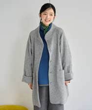 NGVAH51790 GIANNI LO GIUDICE(ジャンニ ロ ジュディチェ) ウールミルドラッセルコート グレー