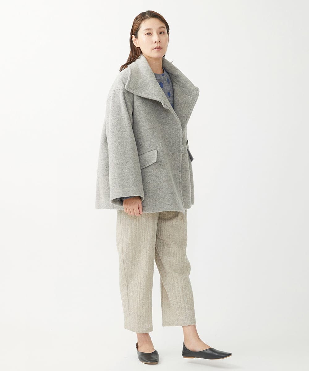 日本製]ダブルノットモッサーウール混ショートコート(その他のコート・ブルゾン) | GIANNI LO GIUDICE(ジャンニ ロ  ジュディチェ)｜イトキンオンラインストア
