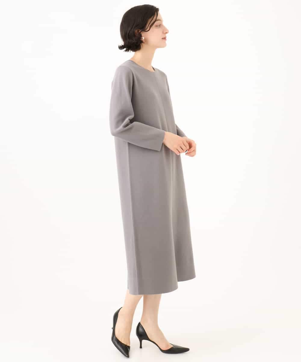 NHAJD11390 GIANNI LO GIUDICE(小さいサイズ)(メゾン ドゥ サンク) ヴィスコースミラノワンピース グレー