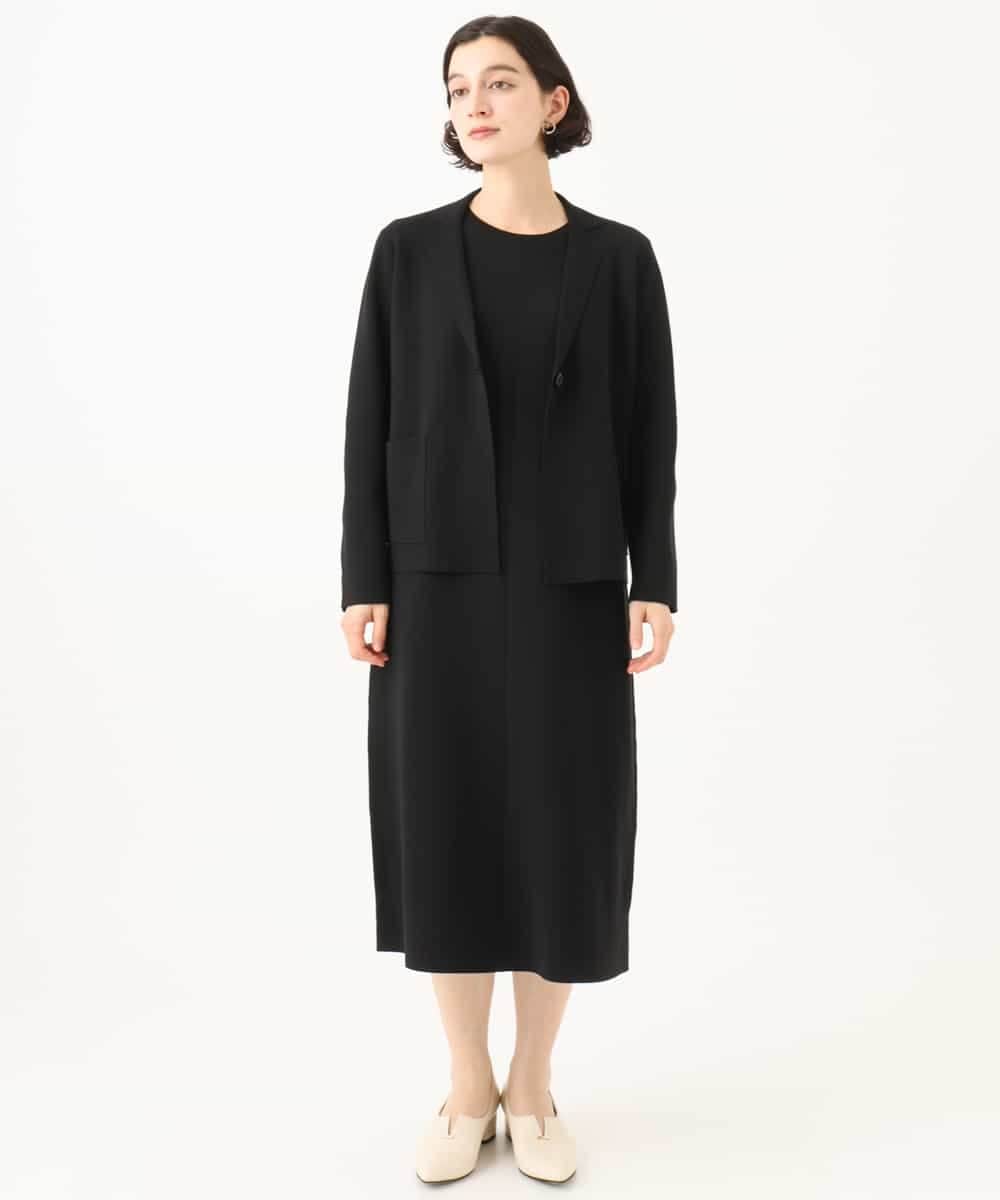 NHAJD11390 GIANNI LO GIUDICE(小さいサイズ)(メゾン ドゥ サンク) ヴィスコースミラノワンピース グレー