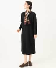 NHAJD11390 GIANNI LO GIUDICE(小さいサイズ)(メゾン ドゥ サンク) ヴィスコースミラノワンピース グレー