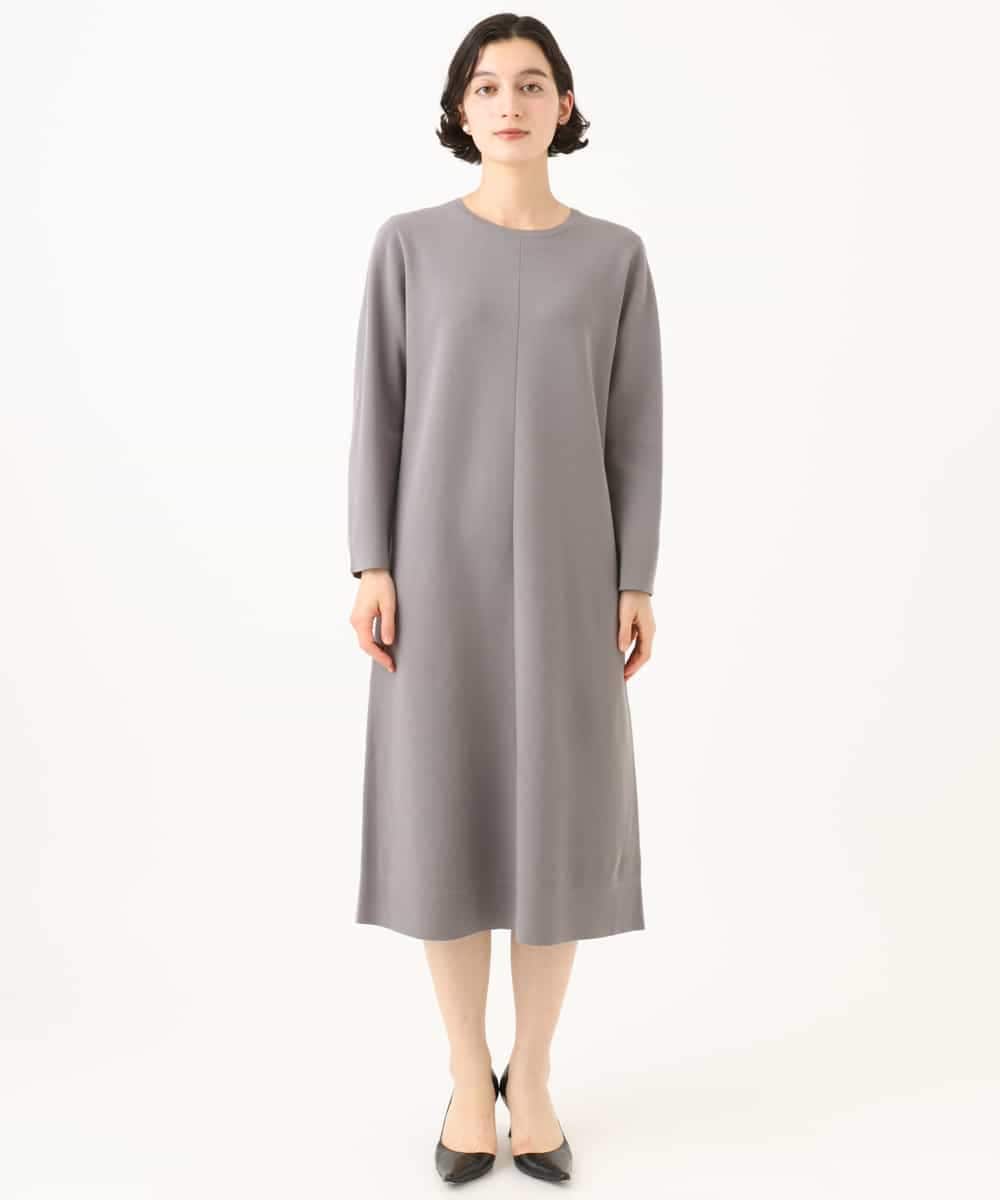 NHAJD11390 GIANNI LO GIUDICE(小さいサイズ)(メゾン ドゥ サンク) ヴィスコースミラノワンピース グレー
