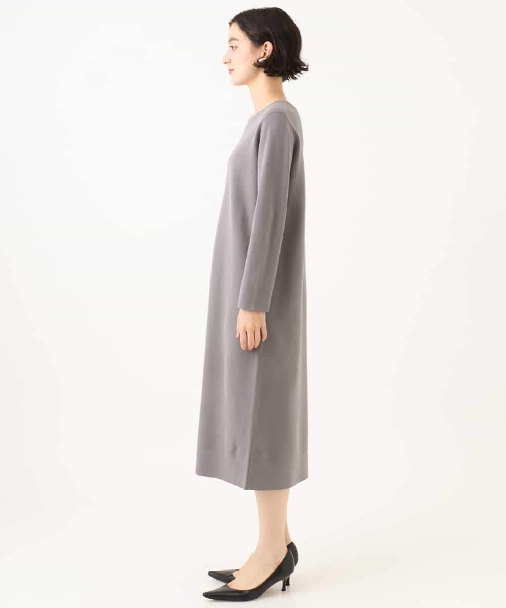 NHAJD11390 GIANNI LO GIUDICE(小さいサイズ)(メゾン ドゥ サンク) ヴィスコースミラノワンピース グレー