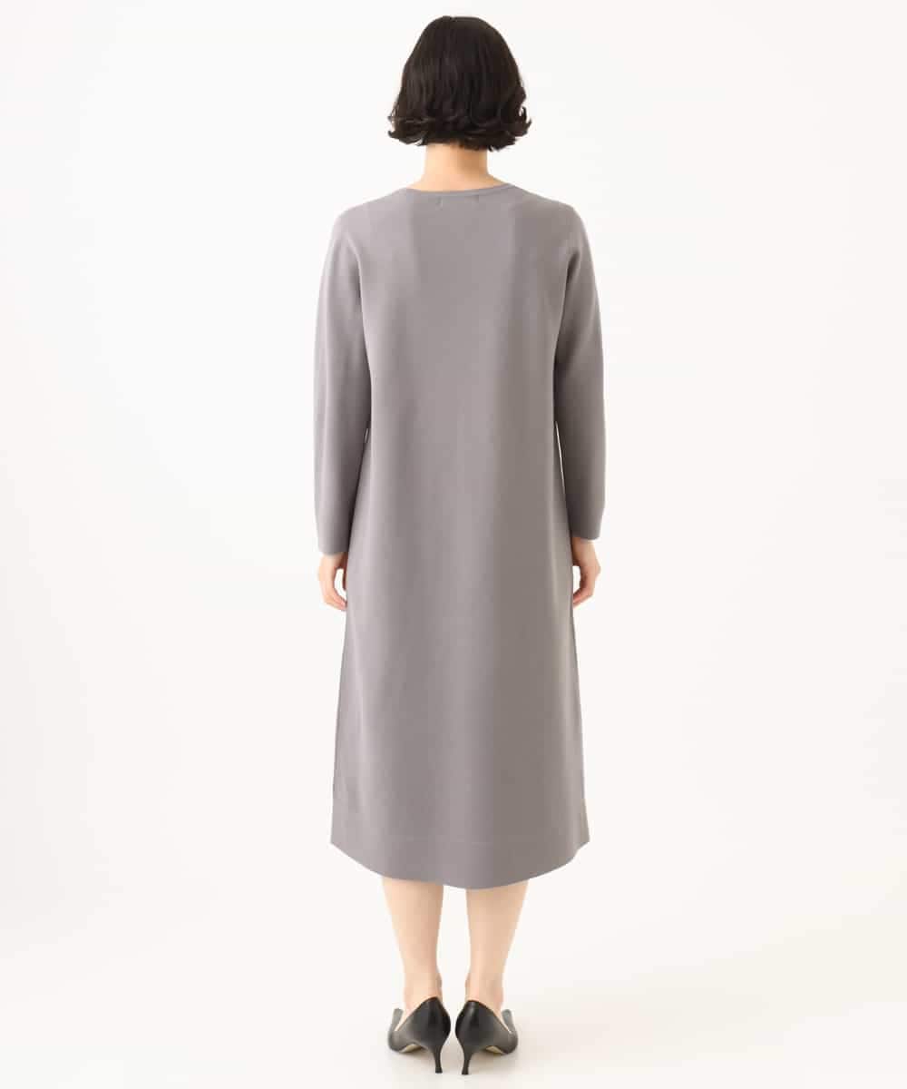 NHAJD11390 GIANNI LO GIUDICE(小さいサイズ)(メゾン ドゥ サンク) ヴィスコースミラノワンピース グレー